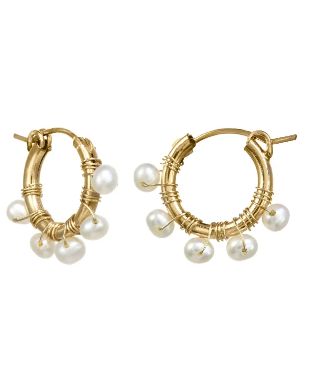 Women’s classic drop earrings-Natasha Hoop Earrings