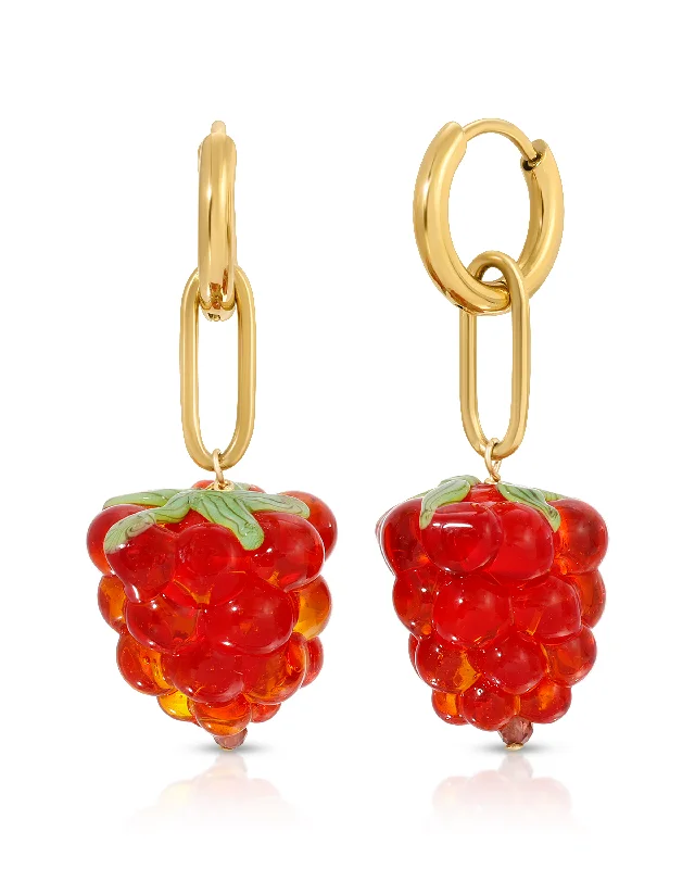 Women’s gold earrings-Guinda Hoops