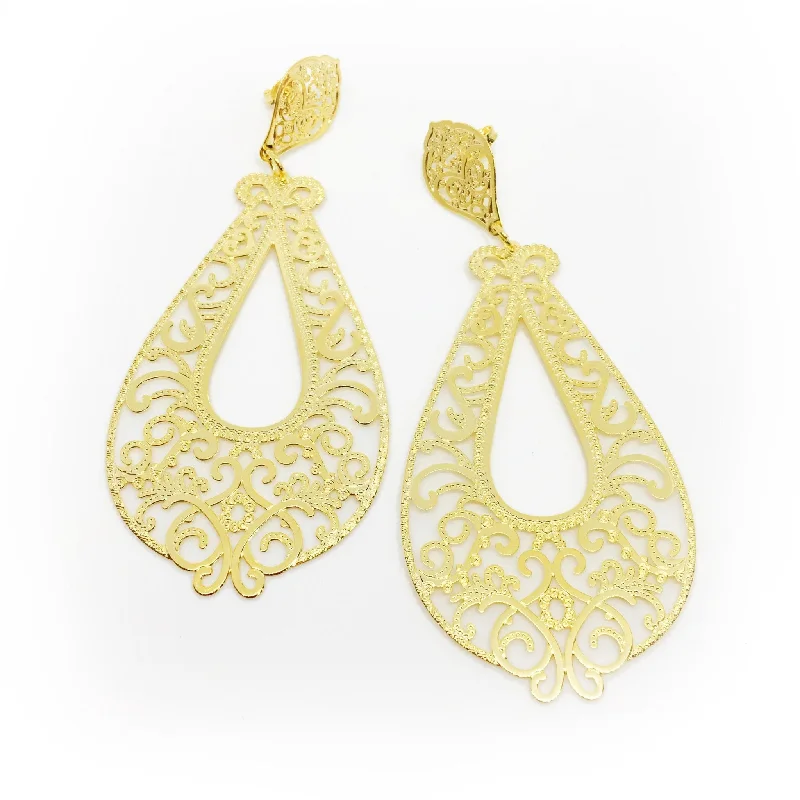 Women’s vintage diamond earrings-Dijon Drop Earrings