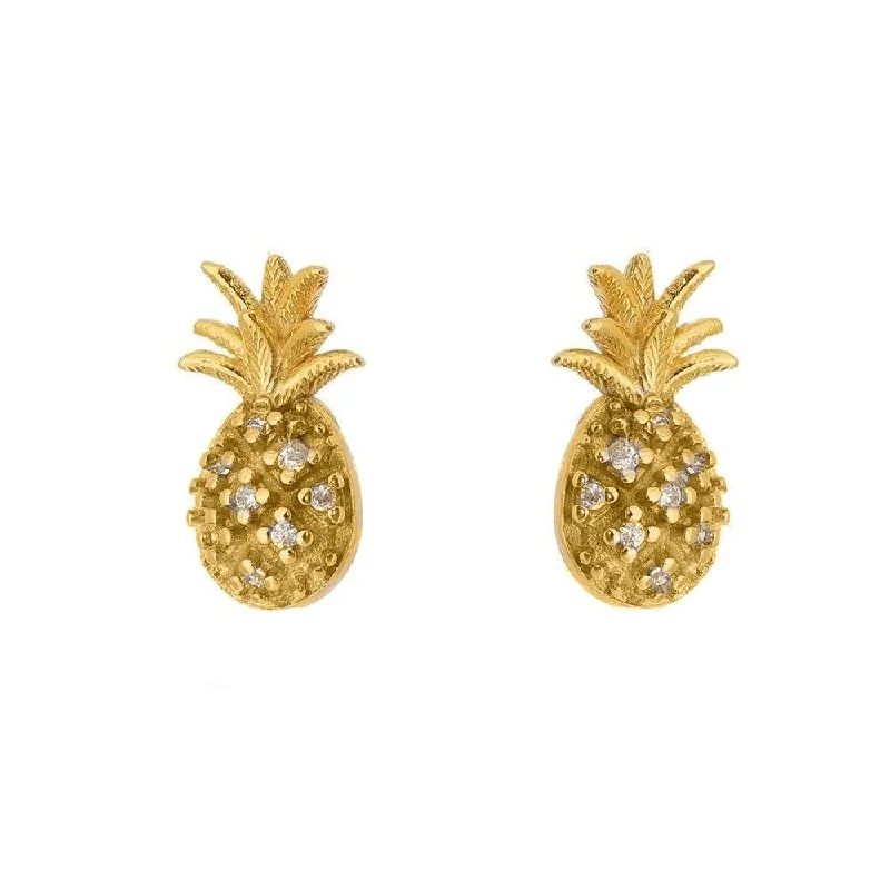 Women’s classic earrings-Pineapple Stud