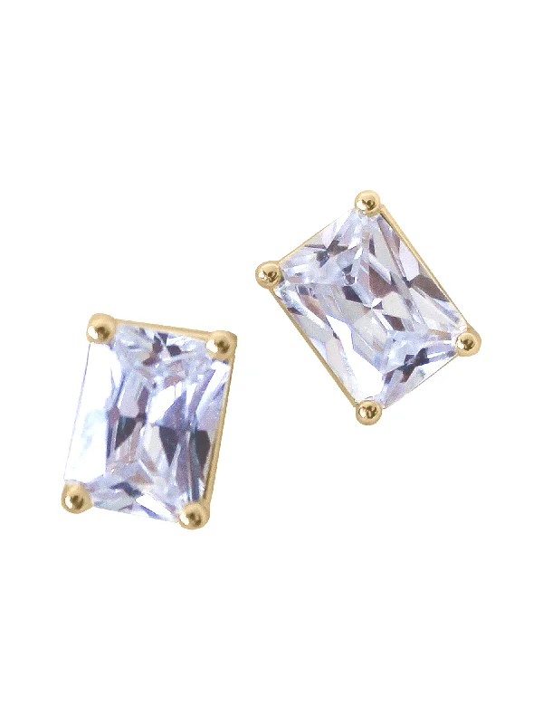 Women’s large hoop earrings-Prism Stud