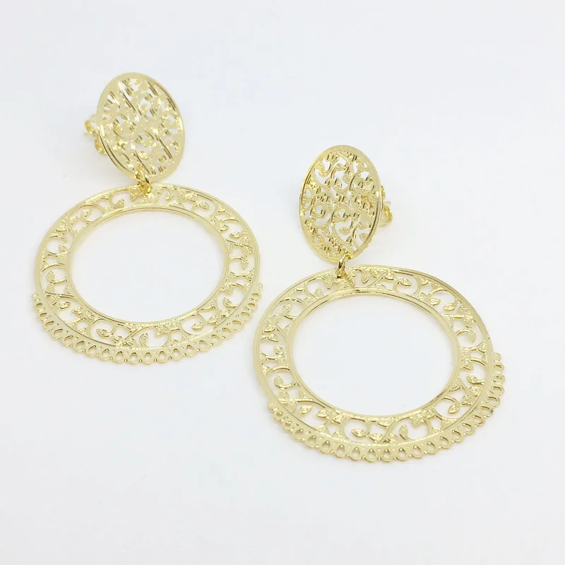 Women’s minimalist gold earrings-Canga Ramos Earrings