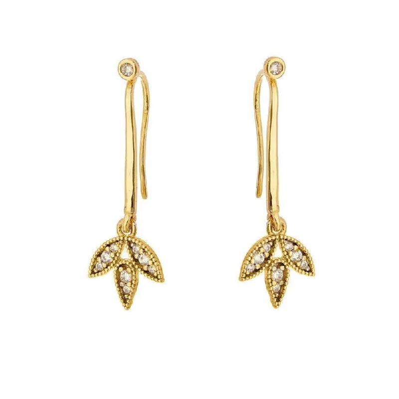 Women’s classic earrings-Leaf Dangling Earring