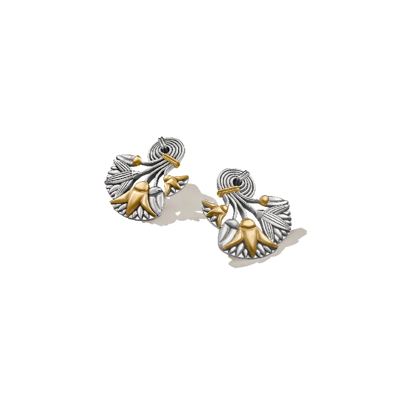 Women’s vintage stud earrings-Lotus Bouquet Earrings