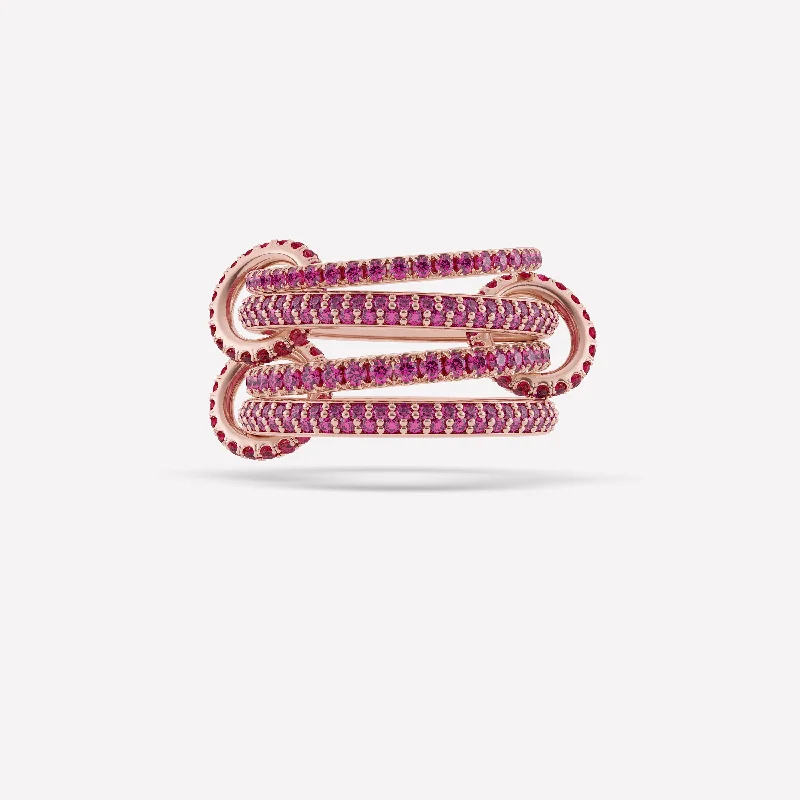 Women’s diamond eternity rings-Delphinus Rouge Petite