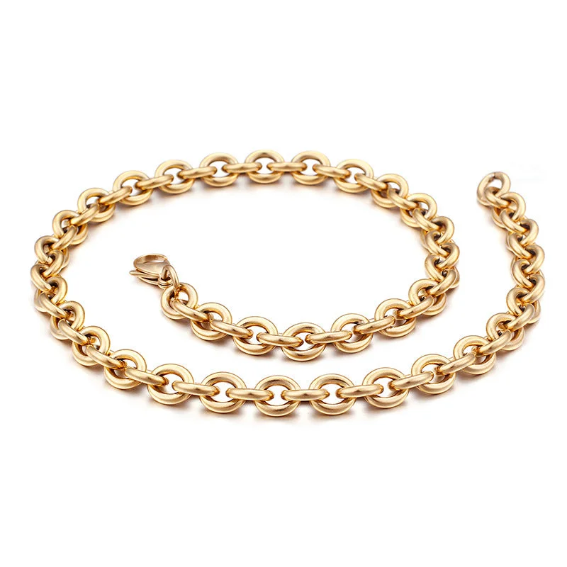 9 * 500mm Gold Necklace = KN80643-Z