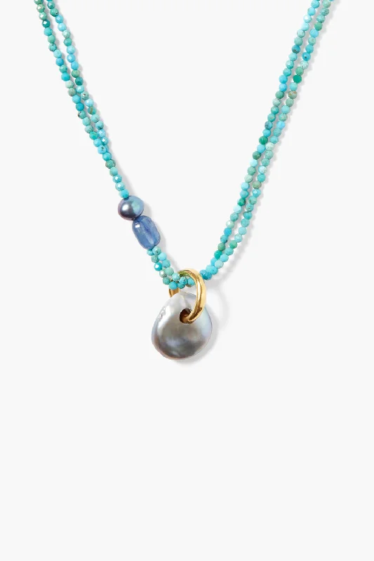 Women’s silver necklaces-Ibiza Necklace Turquoise