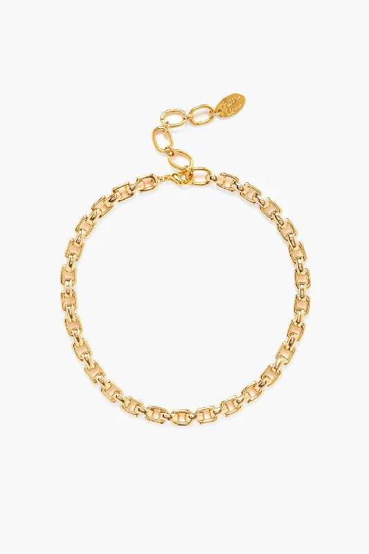 Women’s adjustable necklaces-Ellis Chain Link Necklace Gold