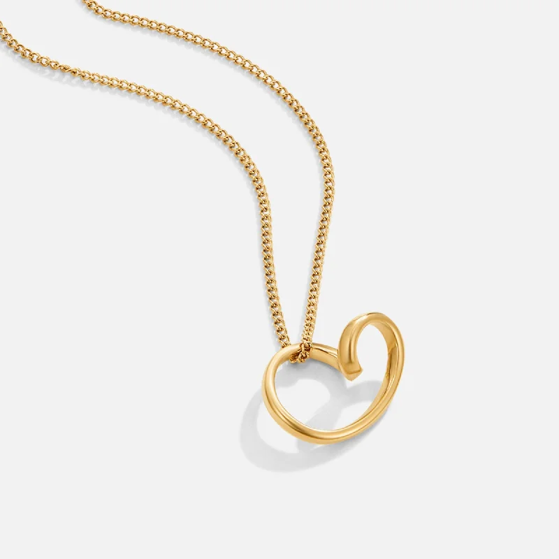 Women’s classic pendant necklaces-Twisted Heart Necklace