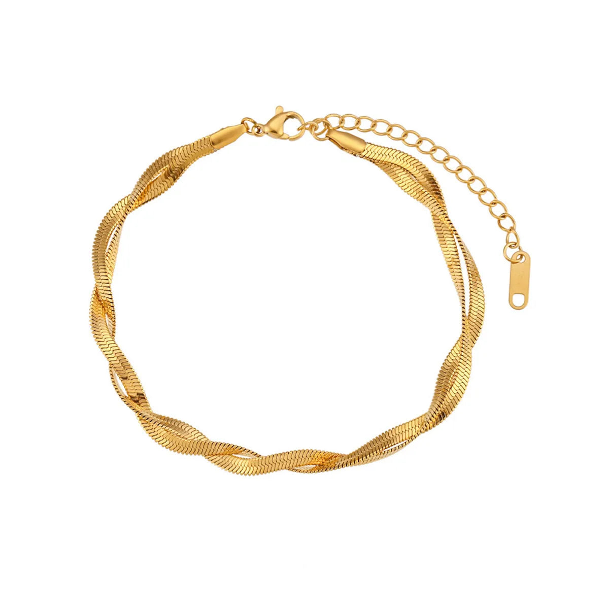 Sl039 Double Cross Gold Bracelet