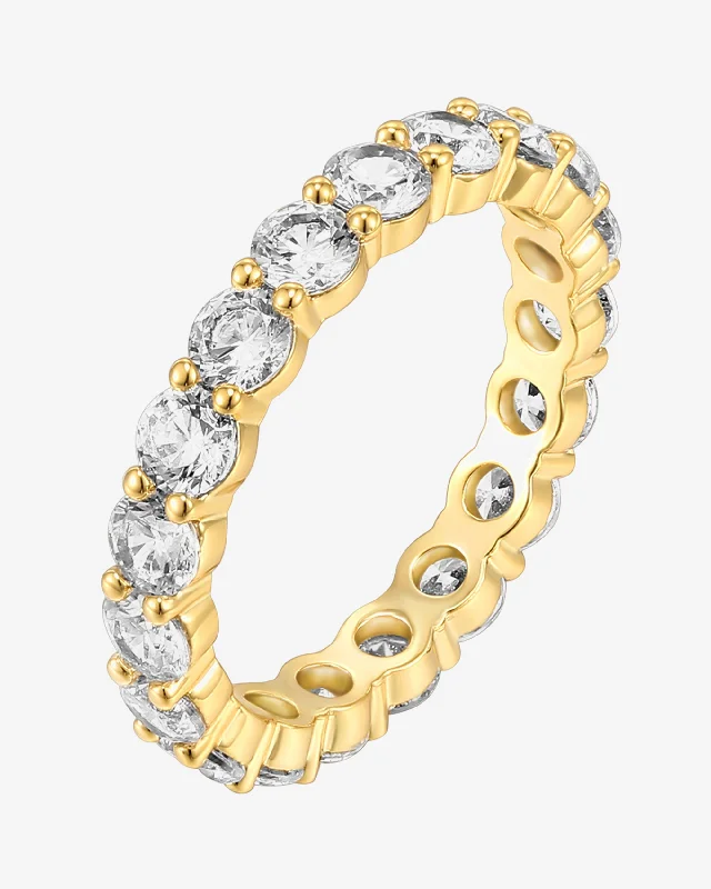 Women’s statement pearl rings-Vermeil Classic Eternity Band