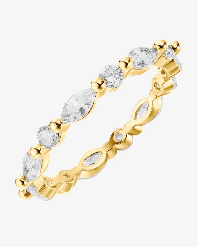 Women’s unique wedding rings-Posy Eternity Band