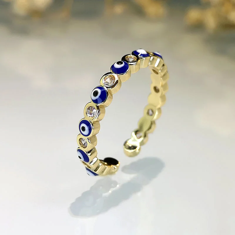 Gold-A429-2 Sapphire Blue