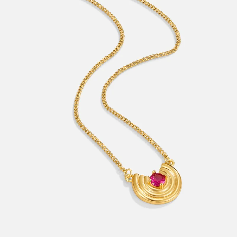 Women’s gemstone necklaces-Safiya Gold Revival Necklace