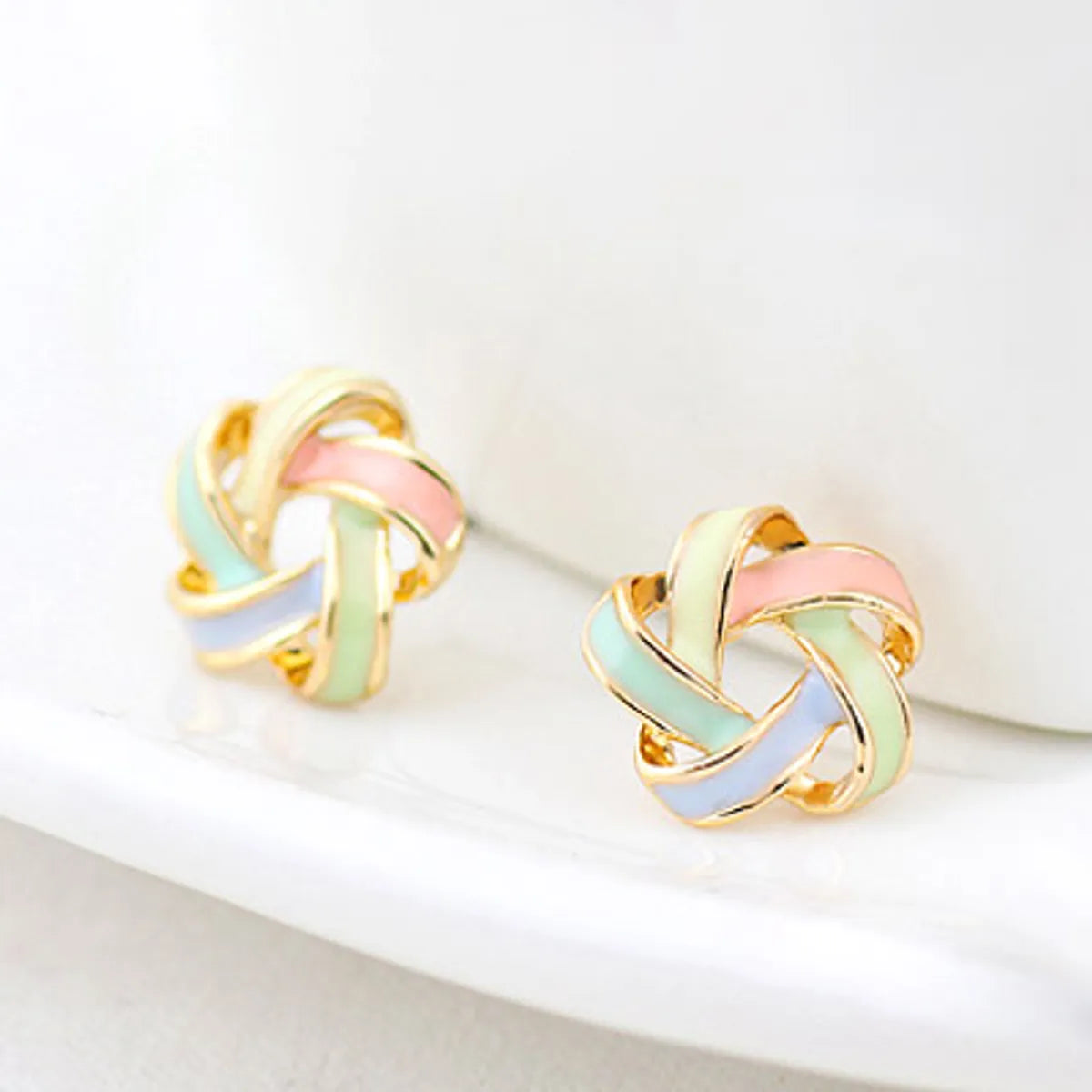 Women’s square-cut rings-Korean Style Round Alloy