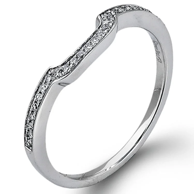 Women’s diamond eternity bands-This romantic white gold engagement ring is complemented by .57 ctw of sparkling round cut white diamonds in a vintage-inspired setting.