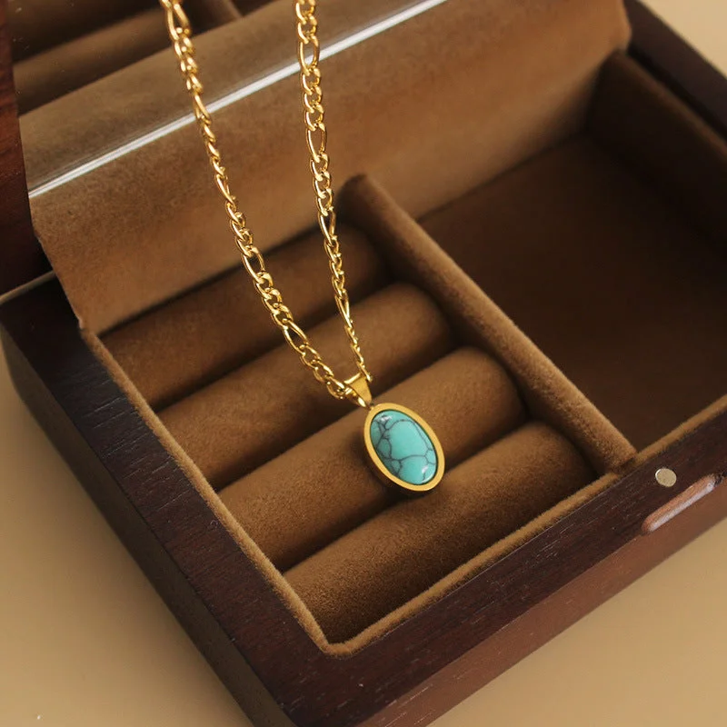 Gold-Natural Turquoise