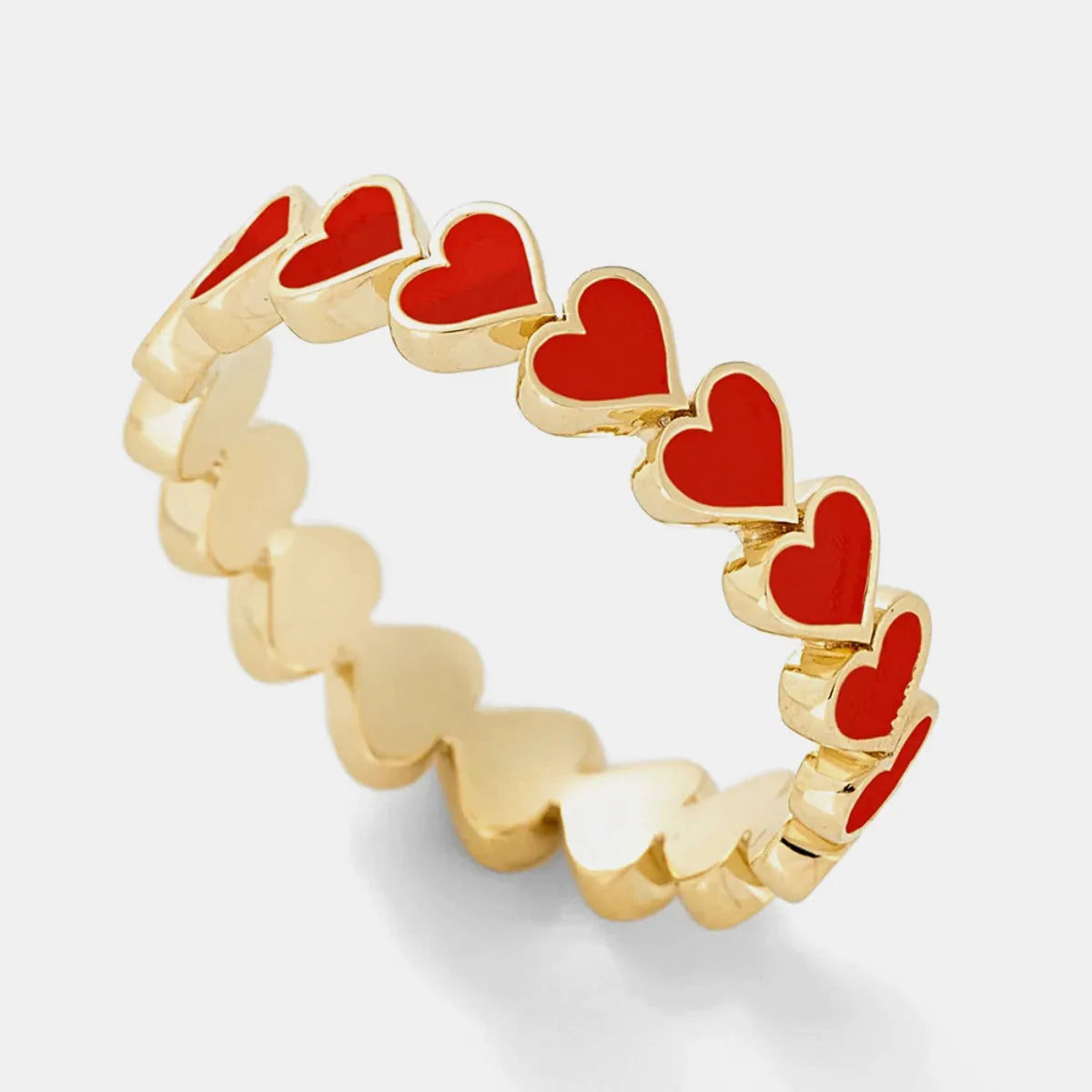 Women’s romantic rings-Fashion Heart Alloy Stoving Varnish No Inlaid Women's