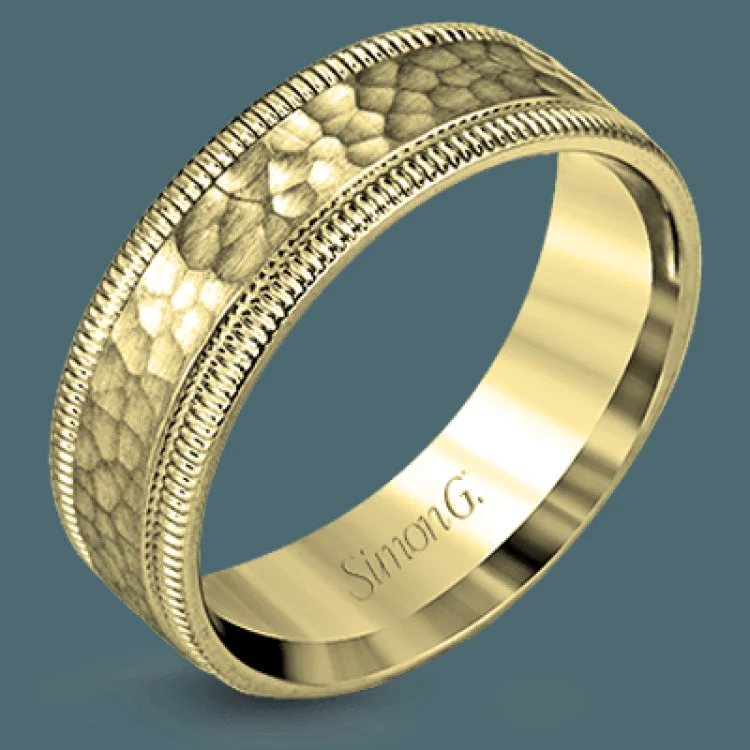 Women’s diamond eternity bands-This stunning contemporary platinum men's wedding band features a hammered center column outlined dual milgrain edges for an eye-catching design.