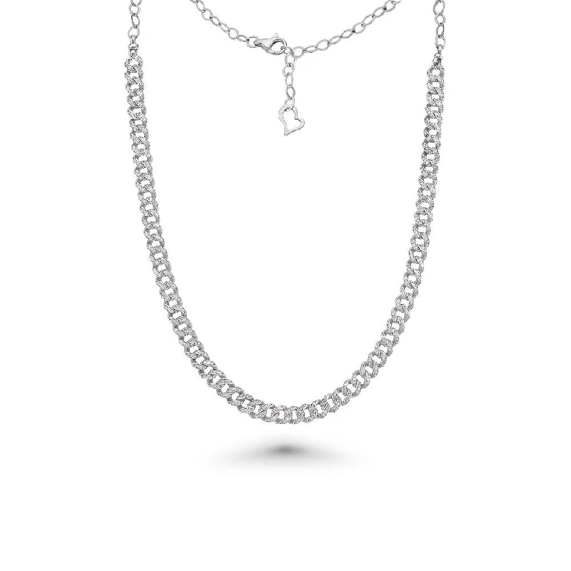 Women’s men’s style necklaces-Diamond Cuban Link Chain Necklace (1.50 ct.) 6 mm Pave' Setting in 14K Gold