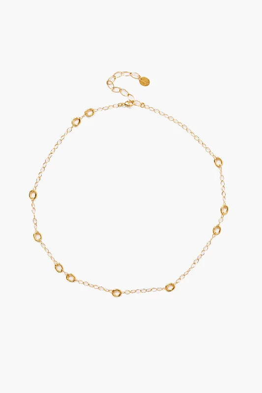 Women’s diamond statement necklaces-Leni Chain Link Necklace Gold