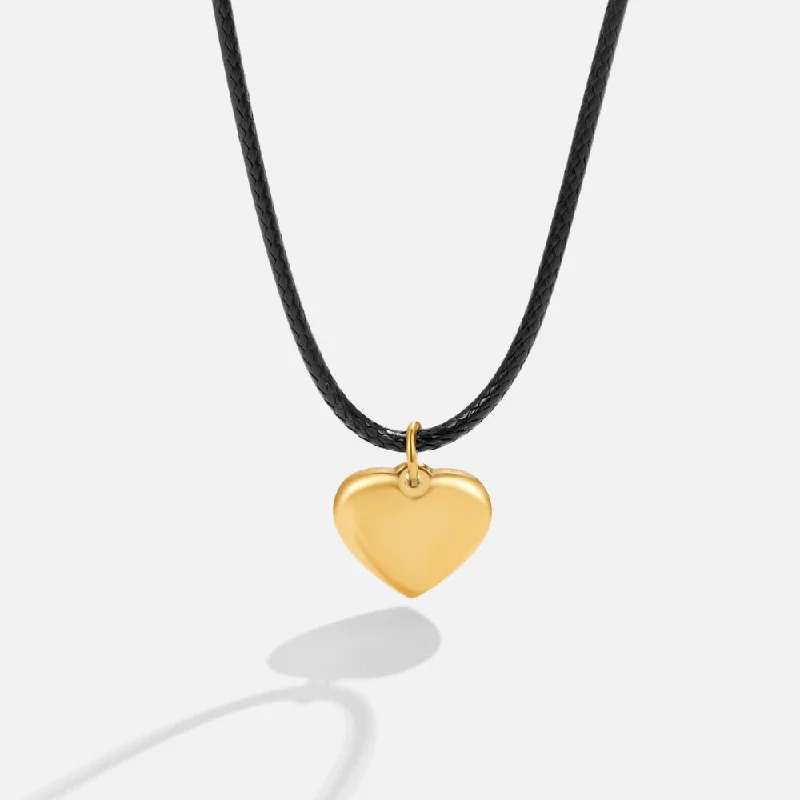 Women’s long chain necklaces-Esme Heart Necklace