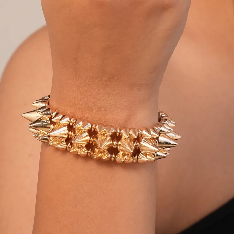 Women’s heart-shaped bracelets-TFC Angrakshak Gold Plated Adjustable Bracelet