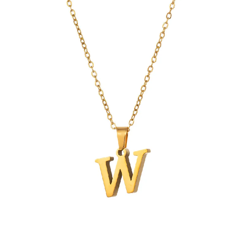 W-Chain Length 40-45cm, Pendant about 1 * 1.5cm