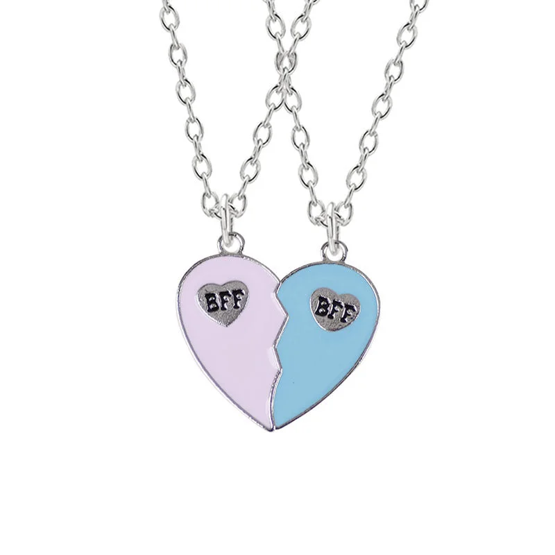 Pink Blue Heart-Shaped Multi-Part