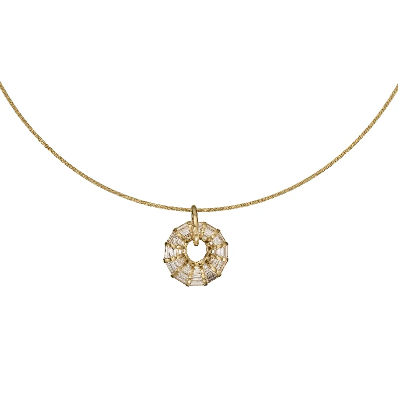 Women’s diamond rings-Nimbus Diamond Pendant Necklace in 18K Gold