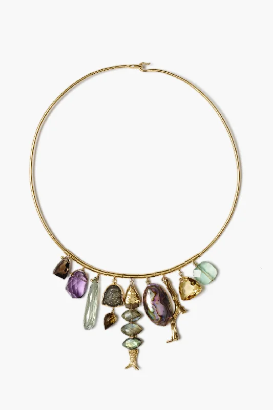 Women’s heirloom necklaces-Orris Collar Necklace Multi