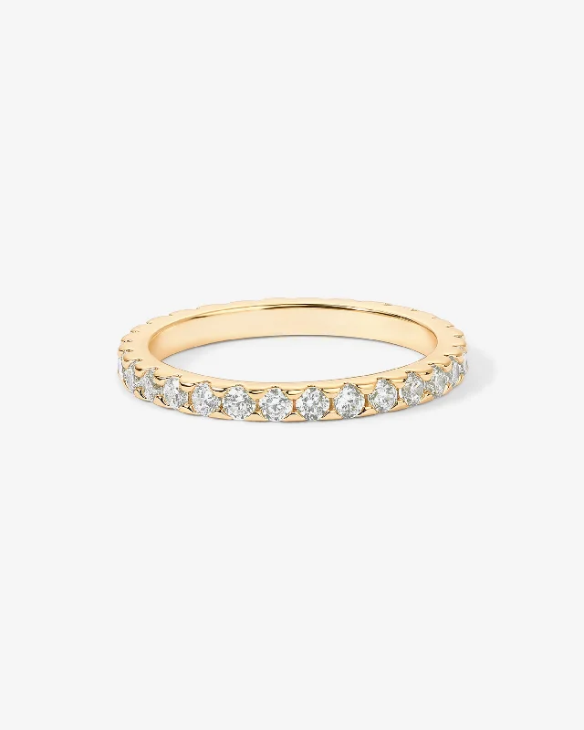 Women’s fashion rings with crystals-Vermeil Harlow Eternity Band