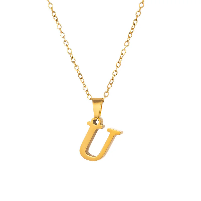 U-Chain Length 40-45cm, Pendant about 1 * 1.5cm