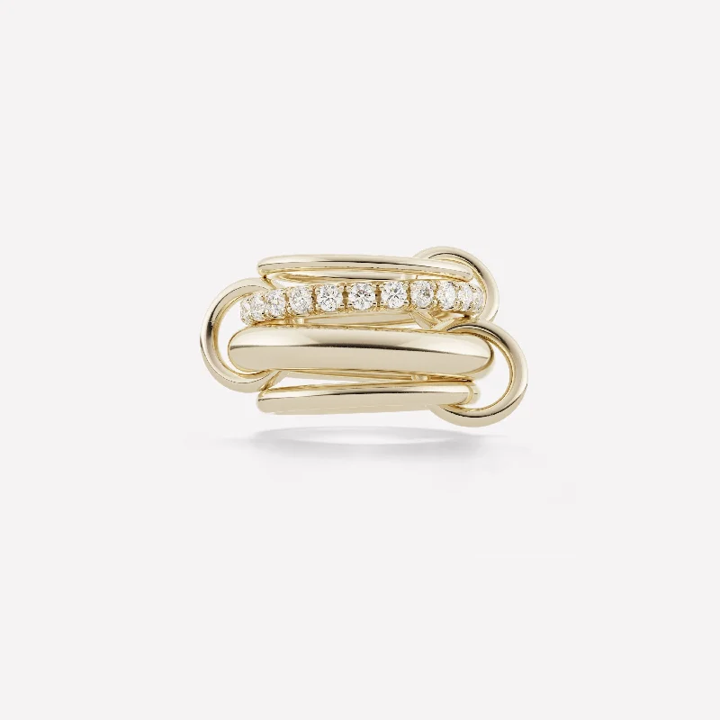 Women’s stacking rings-Luna YG