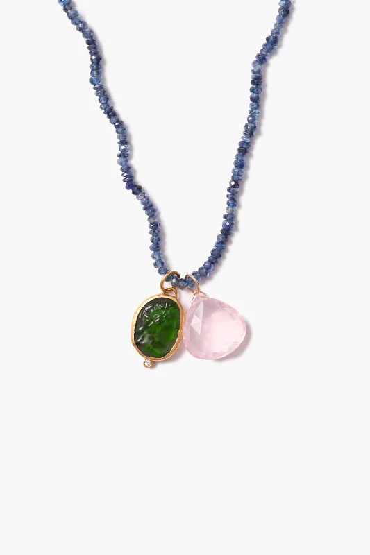 Women’s modern necklaces-14k Neptune Cameo Necklace Multi