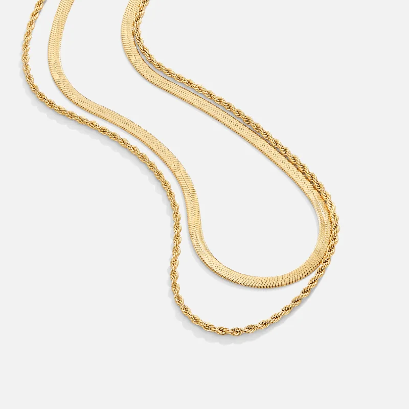 Women’s infinity pendant necklaces-Alexandra Layered Necklace