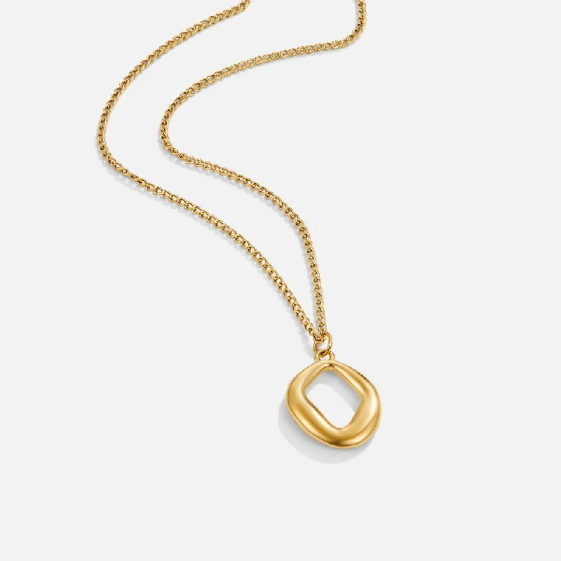 Women’s pearl necklaces-Zola Geometric Gold Necklace