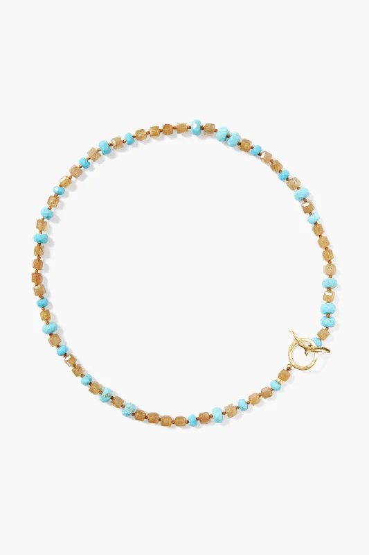 Women’s infinity pendant necklaces-Laurel Necklace Turquoise Mix