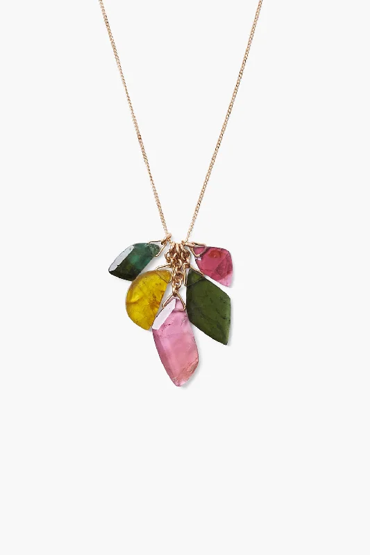 Women’s statement necklaces-14k Tourmaline Mix Kaleidoscope Necklace