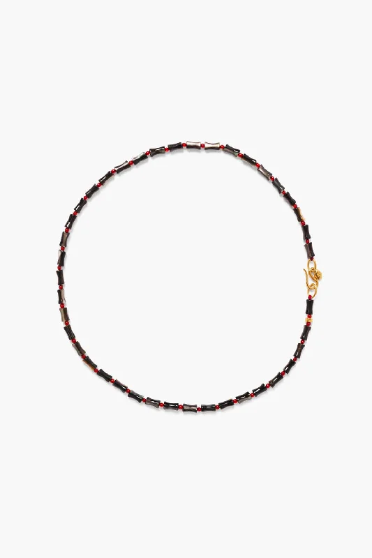 Women’s birthstone necklaces-Sicily Necklace Black MOP