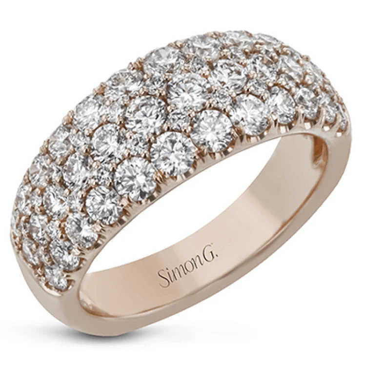 Women’s stacked engagement rings-This wonderful, contemporary wedding band glitters with a remarkable 2.00 ctw of round white diamonds set in white gold.