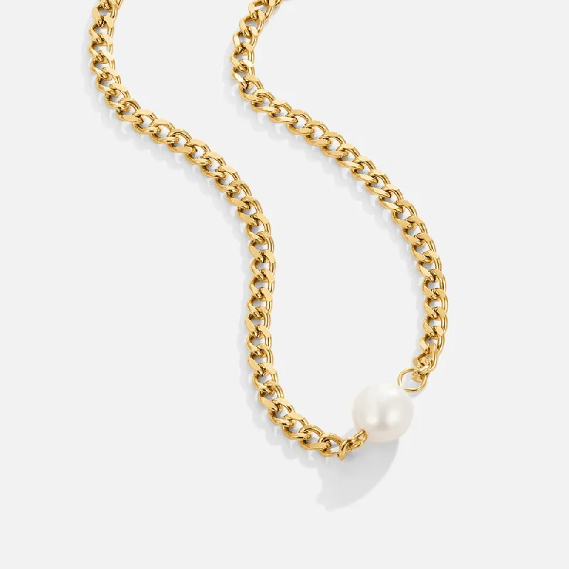 Women’s dainty necklaces-Victoria Pearl Necklace