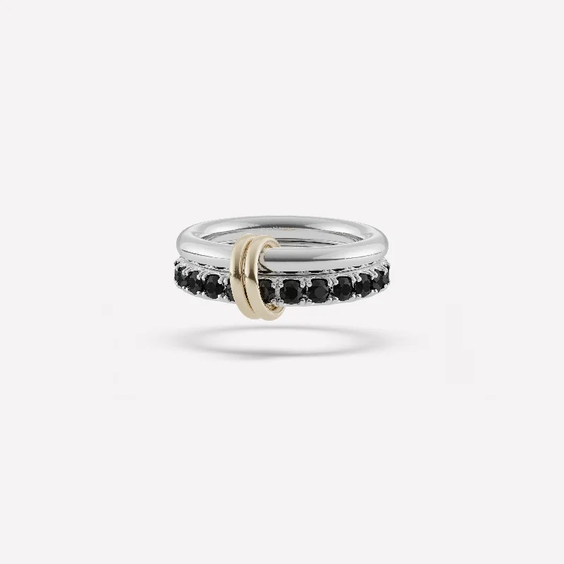 Women’s fashion statement rings-Enzo SG Noir