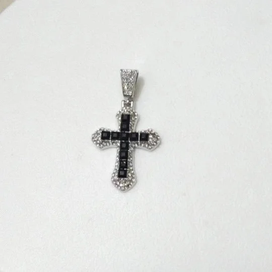 Black Zircon Cross (Single Pendant)