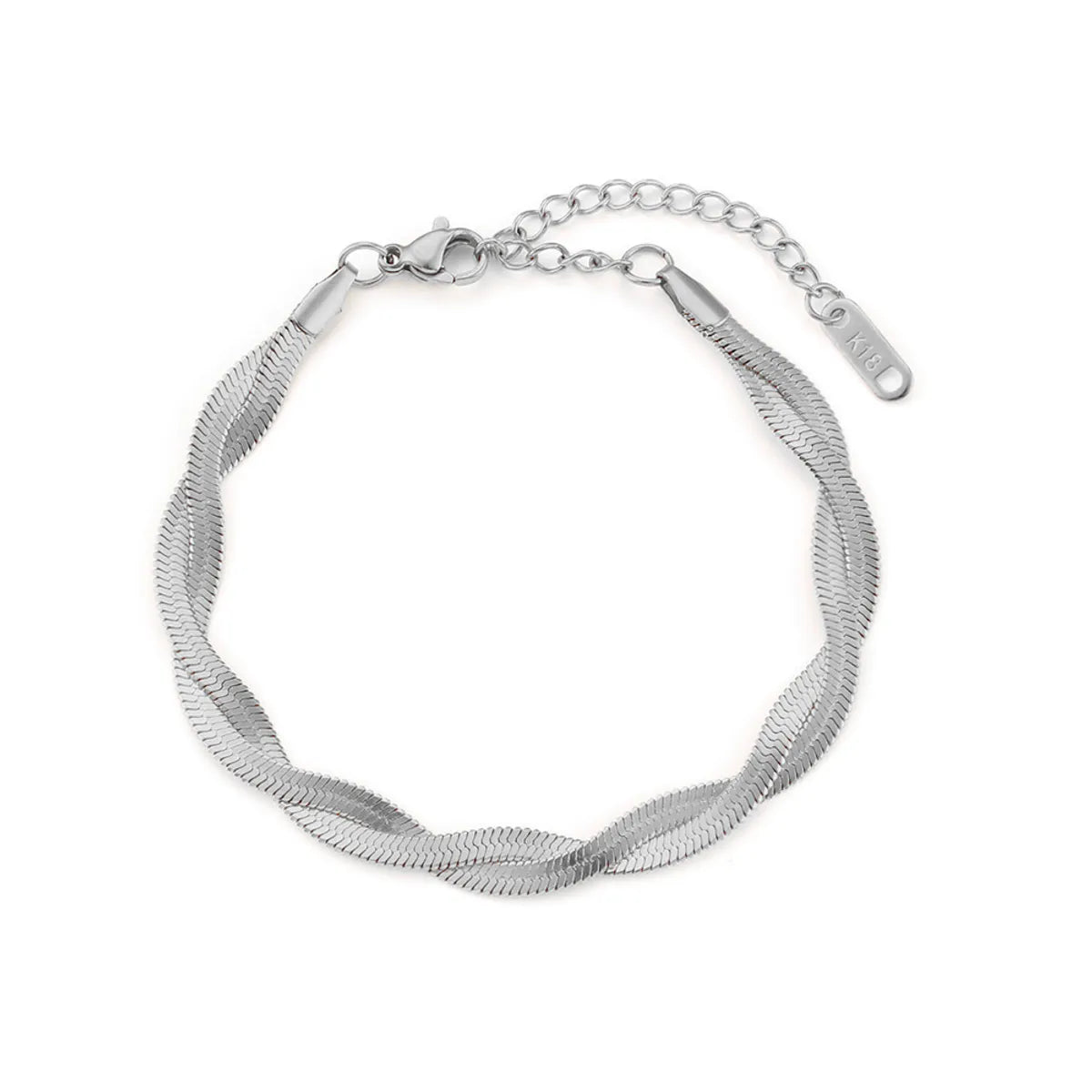 Sl160 Double Cross Bracelet Steel Color