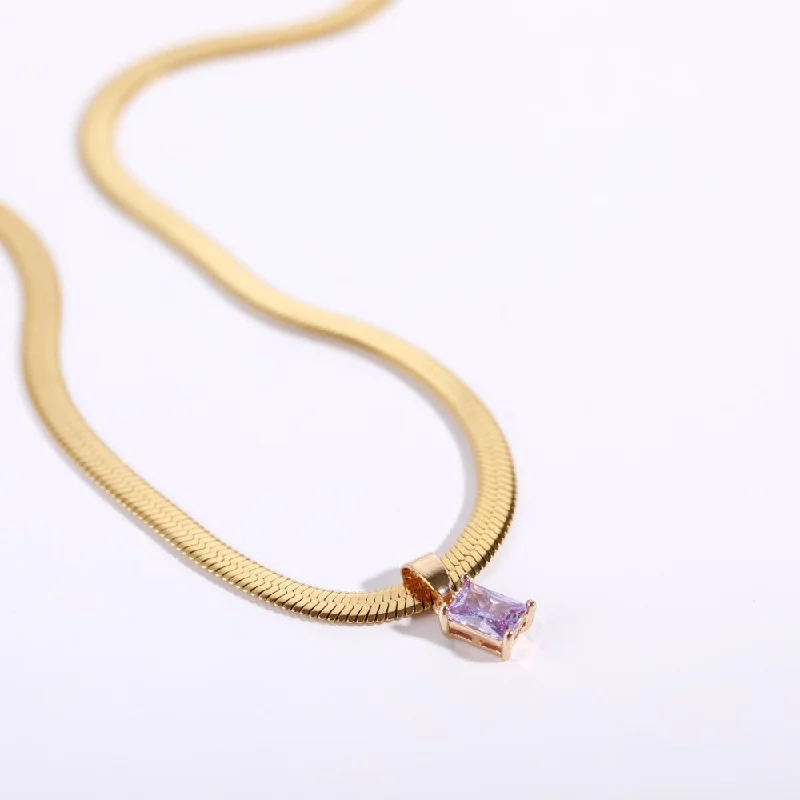 Chain like Flat Snake Purple Transparent