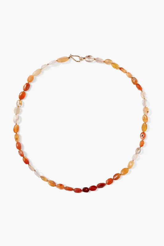 Women’s ruby necklaces-14k Ember Necklace Fire Opal