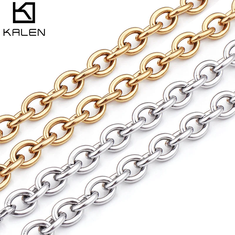 9 * 450mm Steel Necklace = KN80644-Z