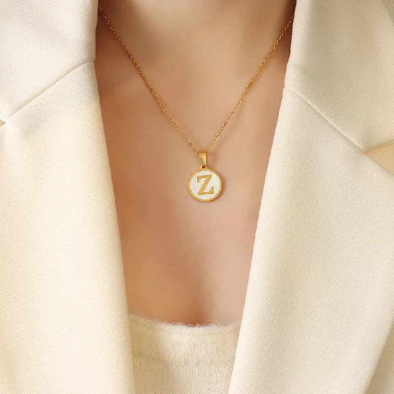 Z Letter Gold Necklace-39+5cm