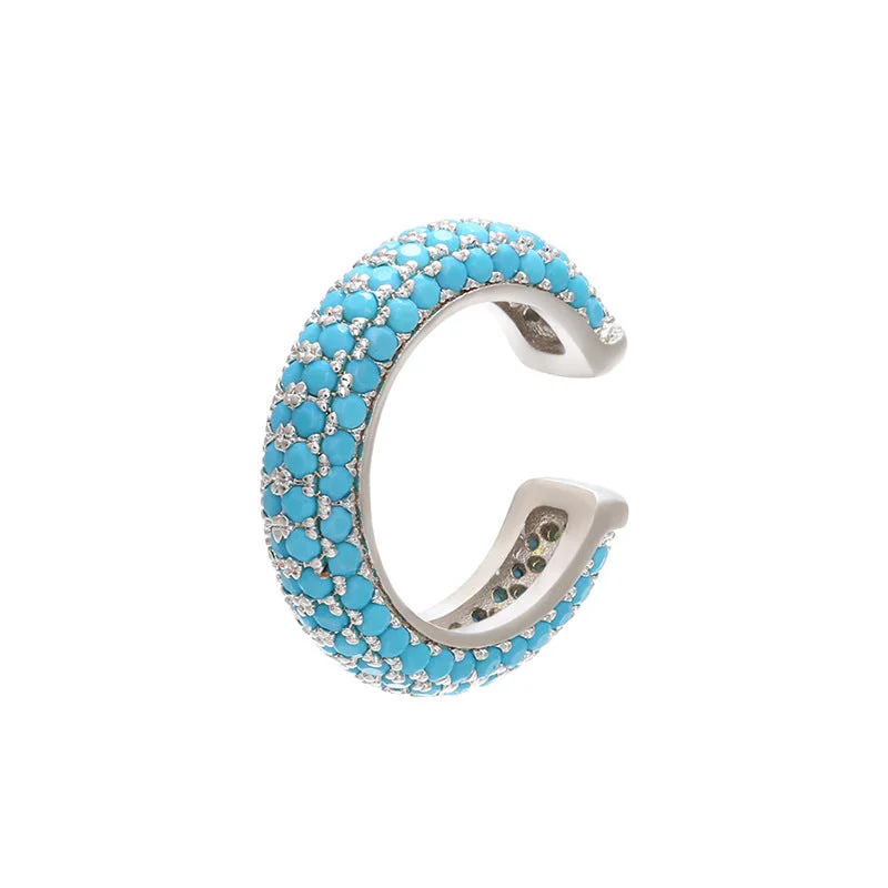 White Gold Color Turquoise Diamond